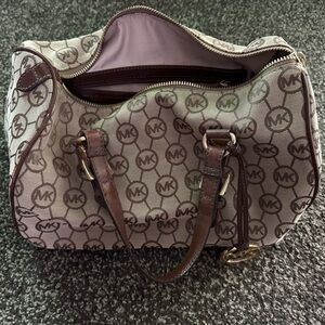 Michael Kors Tan-Brown Monogram bag